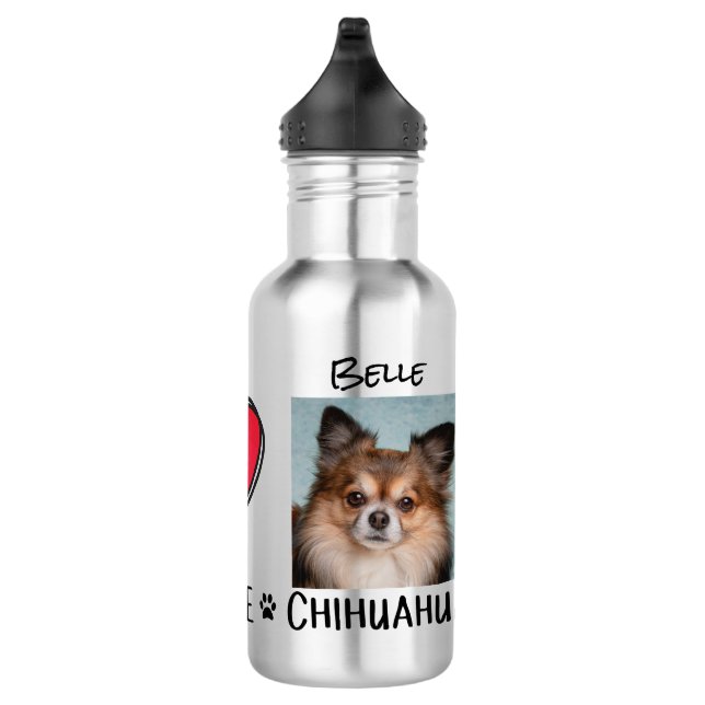 Garrafa Paz Amor Chihuahua Amantes de Cães (Direita)