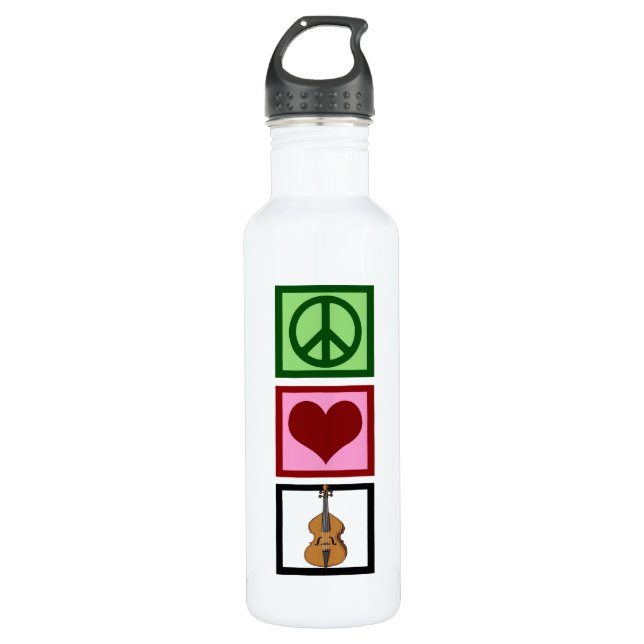Garrafa Peace Love Cello (Frente)