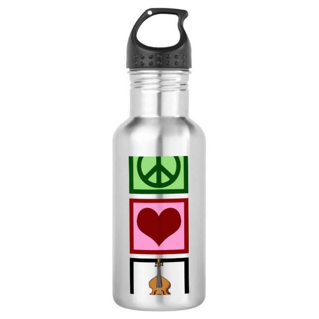 Garrafa Peace Love Cello (Frente)