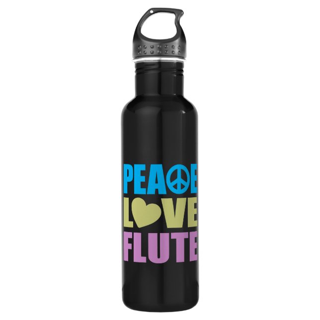Garrafa Peace Love Flute (Frente)