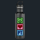 Garrafa Peace Love PT<br><div class="desc">Paz,  amor e fisioterapia. Um presente de fisioterapeuta excelente.</div>