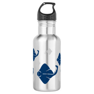 Garrafa Peixes da arraia-lixa dos azuis marinhos e da