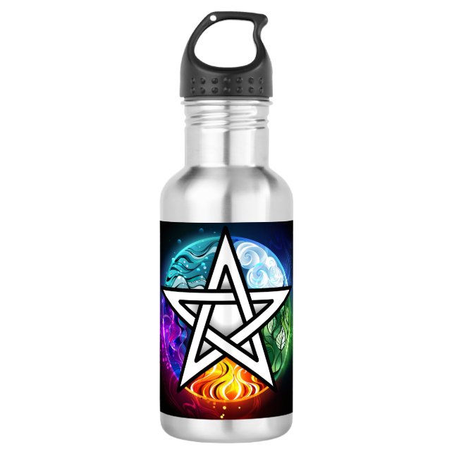 Garrafa Pentagrama do Wiccan (Frente)