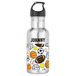 Garrafa Pequena Liga Esportiva Bolas Personalizadas Nome p