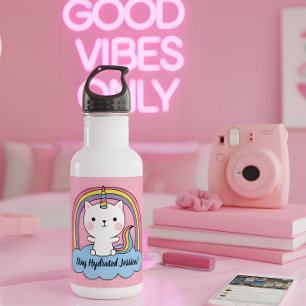 Garrafa Permaneça Hidificado de Cat Unicorn