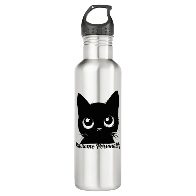 Garrafa Personalidade Pawsome Cat Design (Frente)