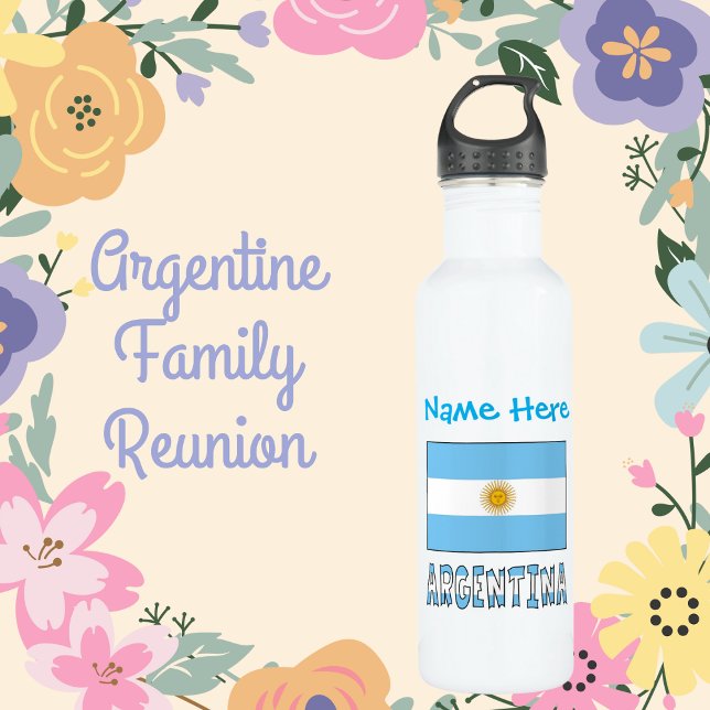 Garrafa Personalização Azul do Sinalizador Argentina (Criador carregado)