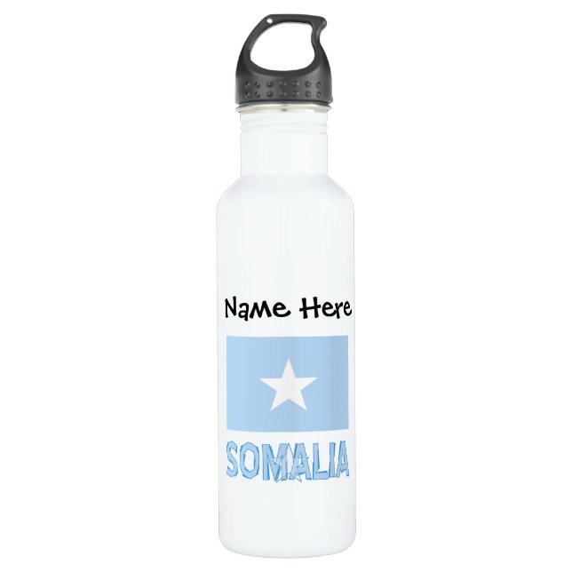 Garrafa Personalização Negra do Sinalizador Somali da Somá (Frente)