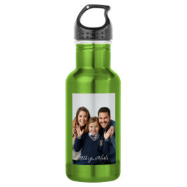 Garrafa Personalizada com Foto & Texto Elegante