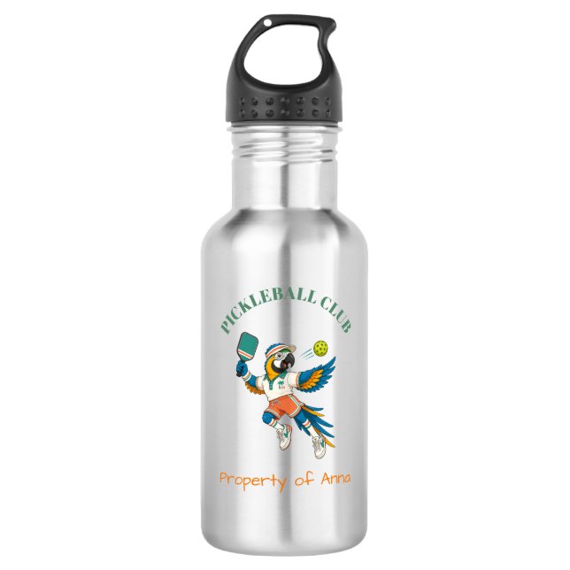 Garrafa Personalizada de Pickleball Infantil Rétro (Frente)