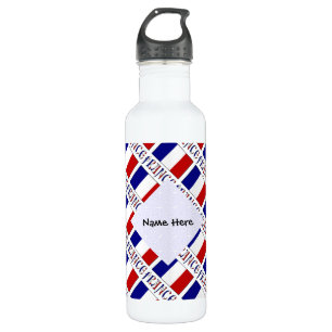 Garrafa Personalizado com ladrilhos da França e da bandeir