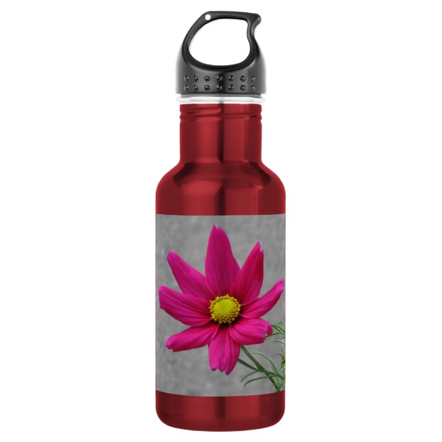 Garrafa Personalizado de Flor Rosa (Frente)