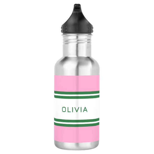 Garrafa Personalizado de Golfe Rosa e Verde Personalizado (Direita)