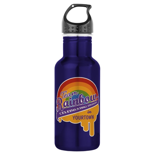 Garrafa Personalizado do Team Rainbow (Frente)