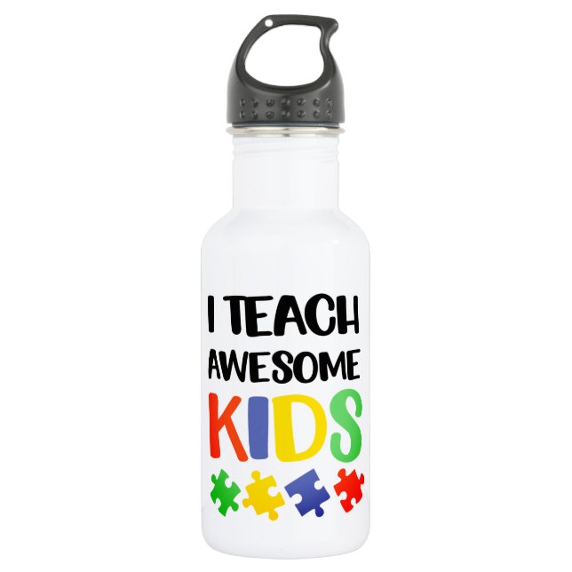 Garrafa Personalizado - Frasco de água (18 oz) (Frente)