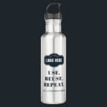 Garrafa Personalizado para troca de logotipos e slogan da<br><div class="desc">Adicione facilmente o logotipo de sua empresa, o slogan e o nome da empresa a esta garrafa de água fofinha para criar seu produto de marca ou promocional para sua empresa. Não há taxas de configuração ou requisitos de limite de pedido. Solicite tantas ou quantas forem necessárias para seus eventos...</div>