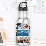 Garrafa Personalizar Colagem de Fotos do Instagram de Nome<br><div class="desc">Uma garrafa de água de colagem de fotos moderna e personalizada do Instagram para o melhor dia de Volta à Escola de sempre. Presente perfeito também para o aniversário de uma criança! Ele vai adorar suas pessoas favoritas em qualquer lugar que ele vá e isso vai ajudar a aliviar a...</div>
