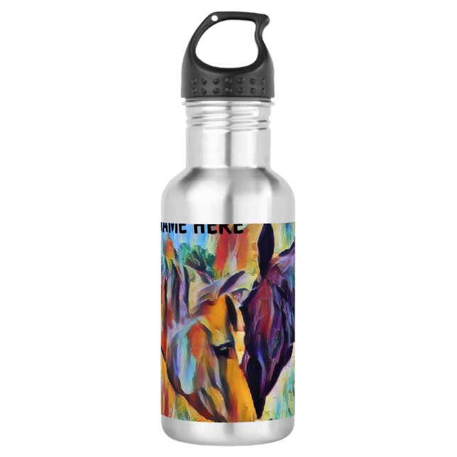 Garrafa Personalizar - Horse Love Art - (Frente)