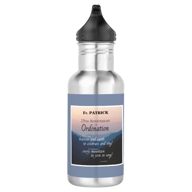 Garrafa Personalizar Parabéns de Ordenação de Aniversário  (Direita)