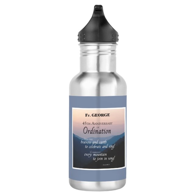 Garrafa Personalize os 45.º Parabéns da Ordenação do Anive (Direita)