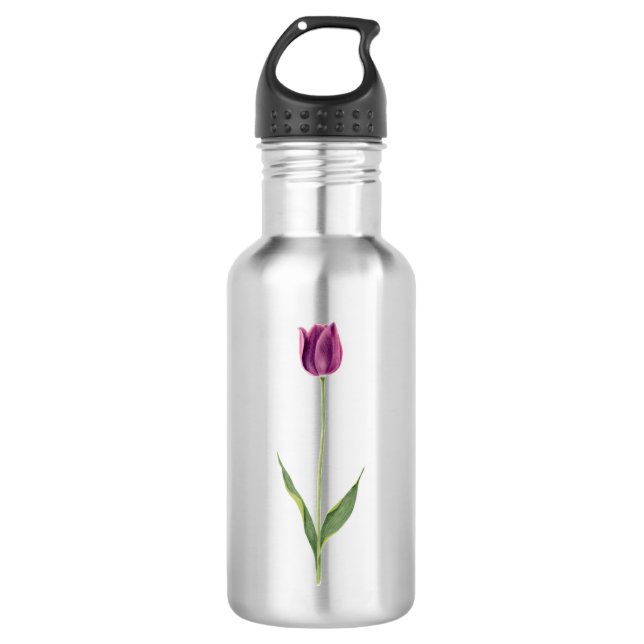 Garrafa Personalized Elegant Purple Tulip (Frente)