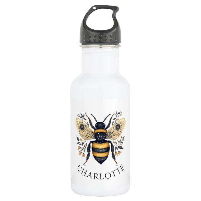Garrafa Personalized Queen Bee Floral (Frente)