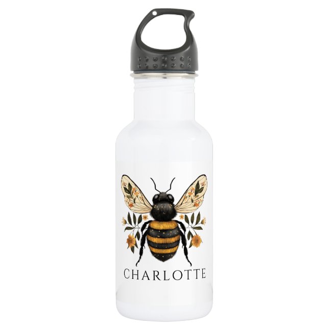 Garrafa Personalized Queen Bee Floral (Frente)