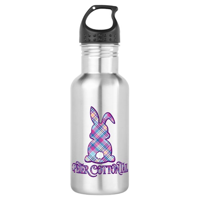Garrafa Peter Cottontail Purple Xadrez Bunny (Frente)