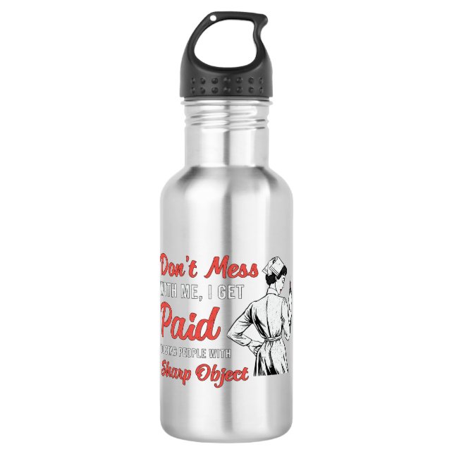 Garrafa Phlebotomist Phlebotomy Don't Mess With Me Gift (Frente)
