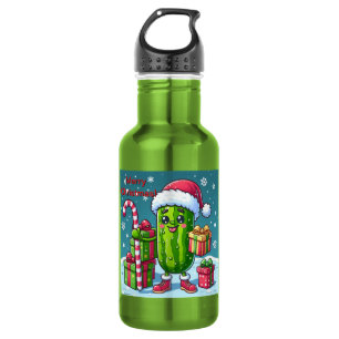 Garrafa Picle de Natal com presentes