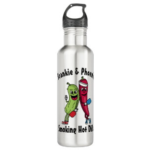 Garrafa Picles de Cartoon e Pickleball Team Hot Dill