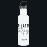 Garrafa Pilates divertidos Primeiro Champanhe Depois da Ma<br><div class="desc">Pilates Divertidos Primeiro Champanhe Depois da Malhação Uma garrafa d'água do Workout para qualquer amante de Pilates, como presente para um instrutor de Pilatos ou saco de goela para um evento de Pilatos. Personalizado com o nome escolhido na parte de trás do frasco - ou apagar o nome da amostra...</div>