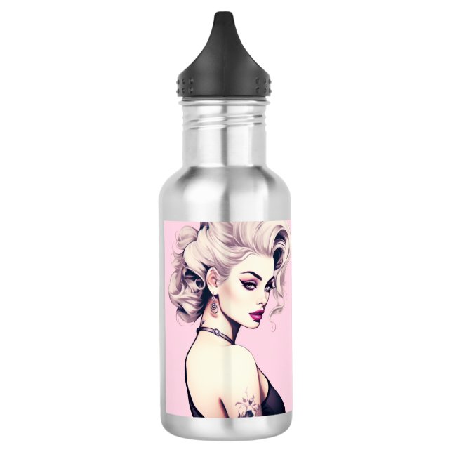 Garrafa Pin-up inspirado na Barbie (Esquerda)