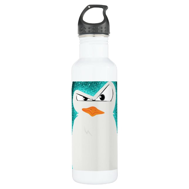 Garrafa Pinguim irritado teal.png (Frente)