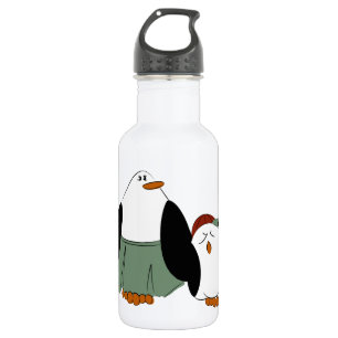 Garrafa Pinguins de Cartoon