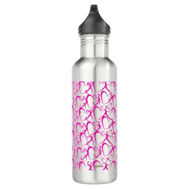 Garrafa Pink Hearts Water Bottle (Direita)