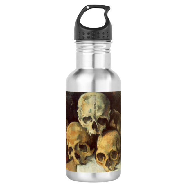 Garrafa Pirâmide de Skulls Vintage Halloween (Frente)