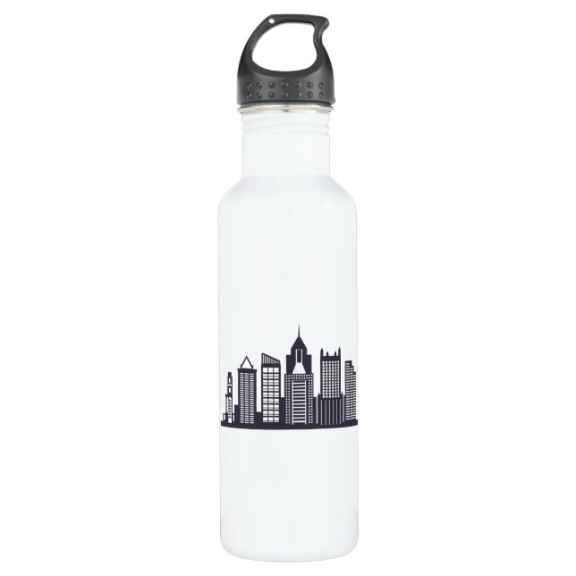 Garrafa Pittsburgh Skyline (Frente)