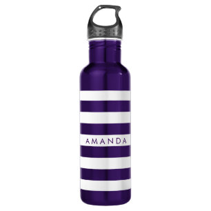 Garrafa PixDezines faixas brancas ajustáveis/fundo digital