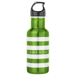 Garrafa PixDezines faixas brancas ajustáveis/fundo digital