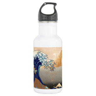 Garrafa PixDezines Vintage Grande Onda Hokusai 葛飾北斎の神奈川沖浪