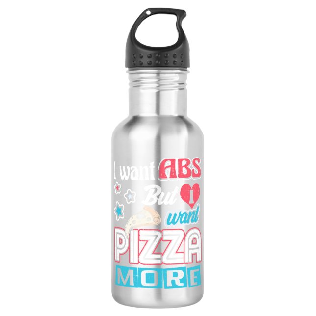 Garrafa Pizza vs Abs - Dieta em Massa - Novidade Engraçada (Frente)