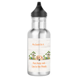 Garrafa Podemos fazê-lo, fugir e viver na floresta