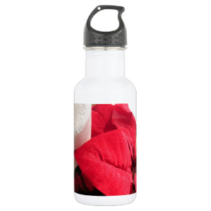 Garrafa Poinsettia com Vela