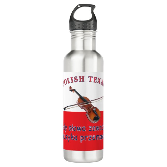 Garrafa Polonês Texan Music Fala (Frente)
