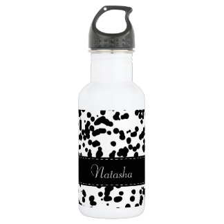 Garrafa Pontos Dalmatian preto e branco