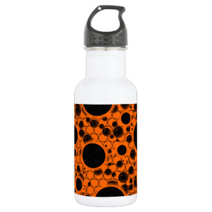 Garrafa Pontos de bolhas espaciais - Laranja