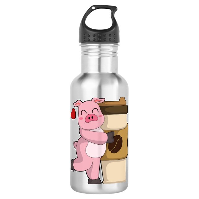 Garrafa Porco com café (Frente)
