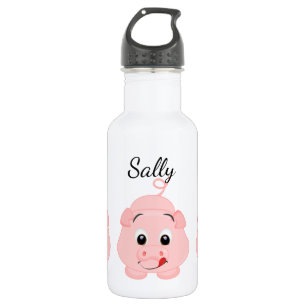 Garrafa Porquinha Rosa Personalizada Fofa