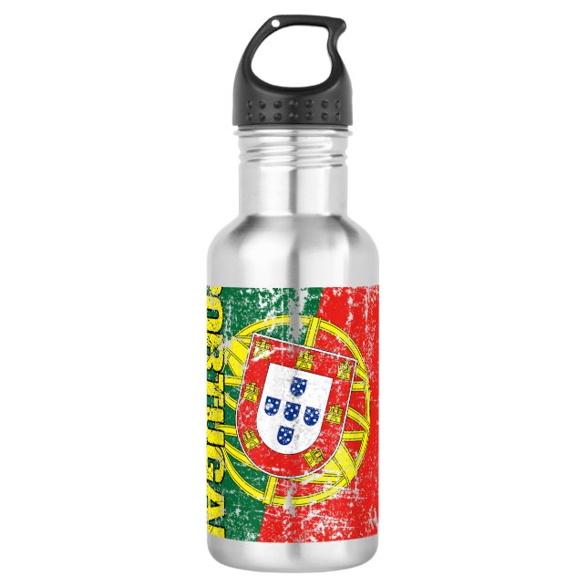 Garrafa PORTUGAL Flag Vintage (Frente)